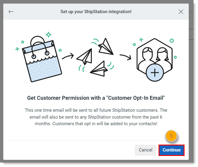 Get Permission (Obtener permiso) Continue (Continuar).