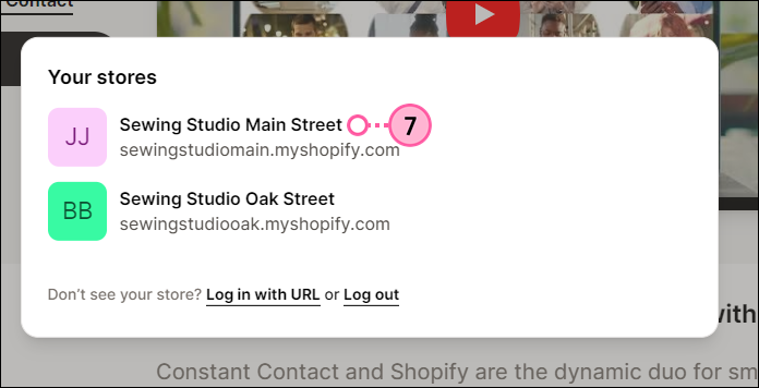 Select Shopify Store to connect