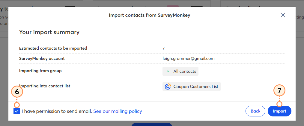Import Contacts from SurveyMonkey into Constant Contact