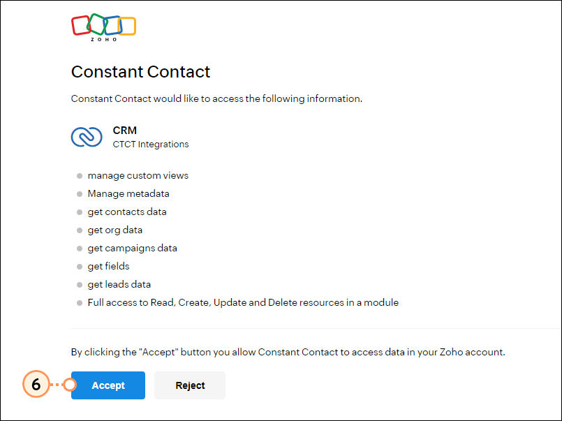 Accept permissions