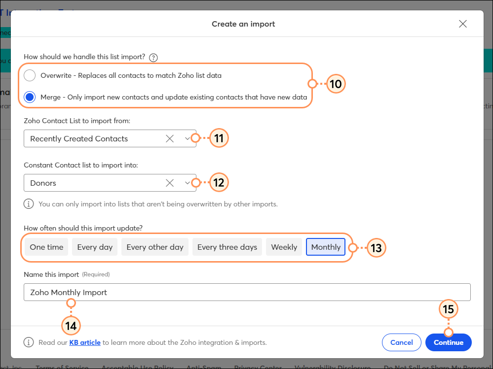 create an import