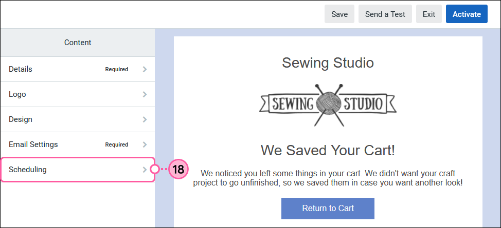 Scheduling Option