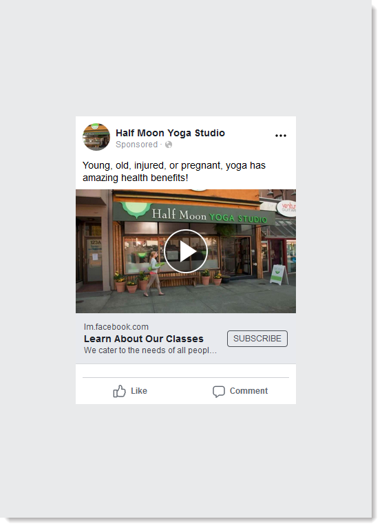 Lead Ad Mobile View