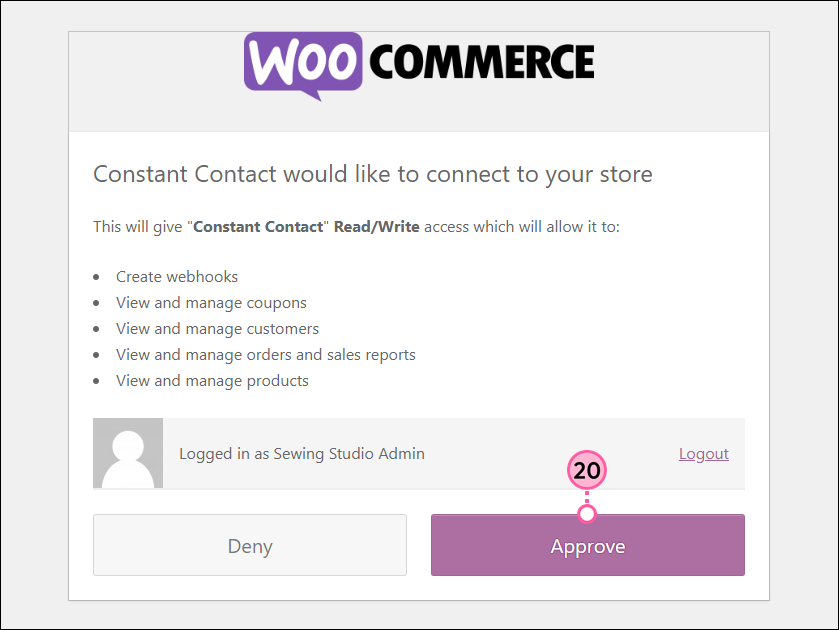 Approve WooCommerce