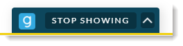 Cowbrose tab and Stop Showing button