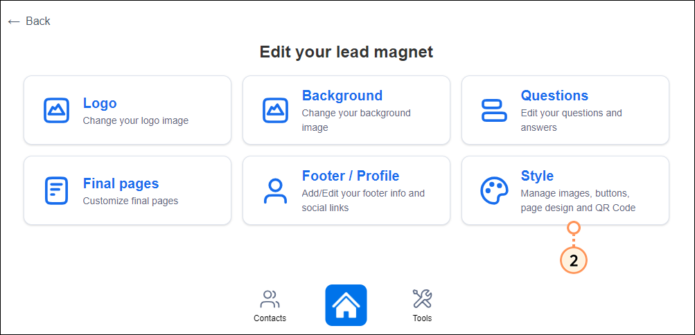 Edit the lead magnet style Edit the lead magnet style