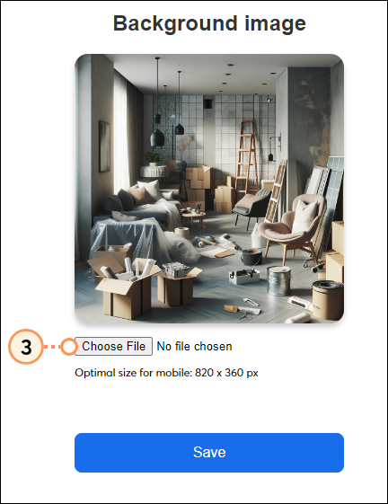 Choose background file
