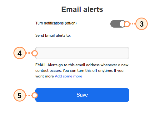 Set your lead magnet new contact alerts