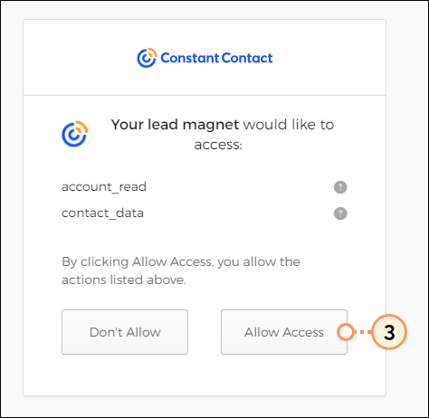 Lead Magnet Permission Page Allow Access