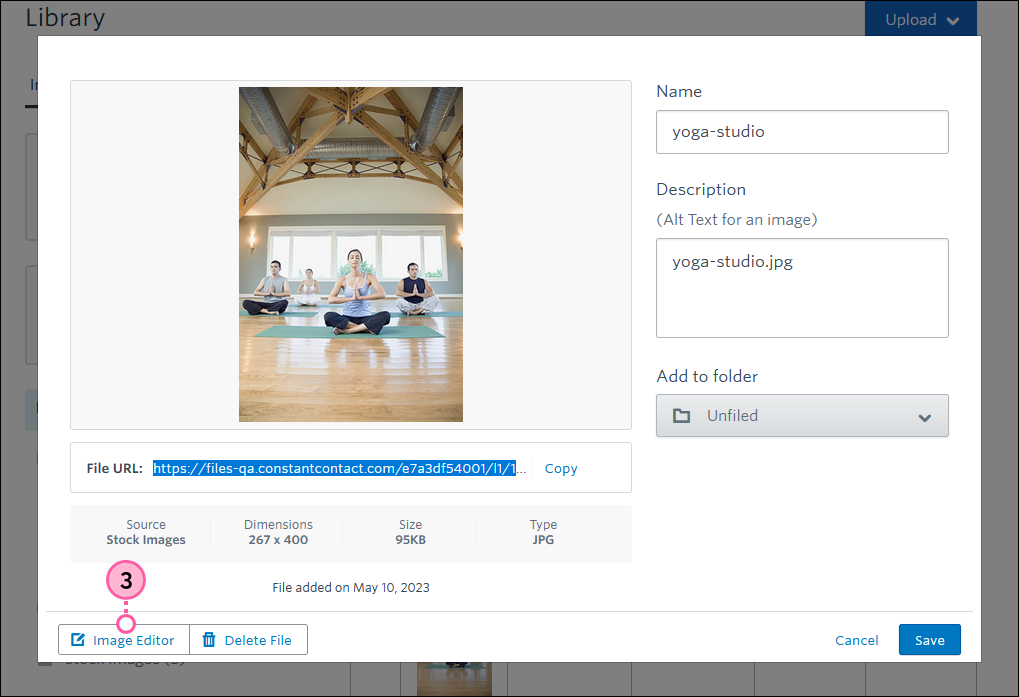 Image Editor Button