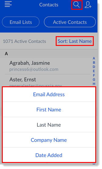 sort by last name in outlook contact groups