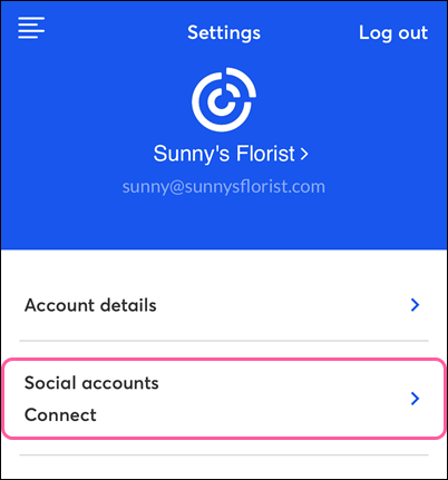 Connect Social Accounts