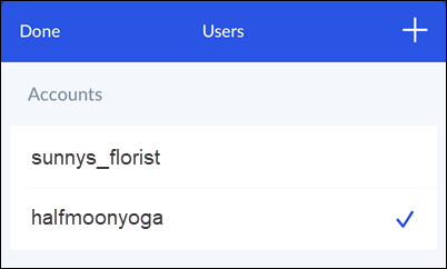 List of Accounts