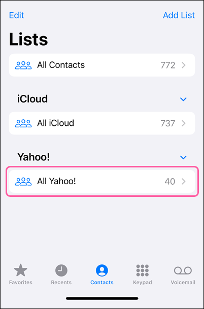 Device Lists