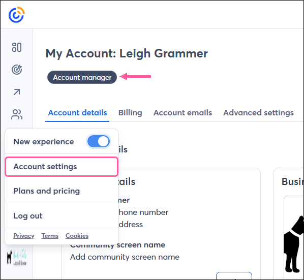 User Role - Account Manager