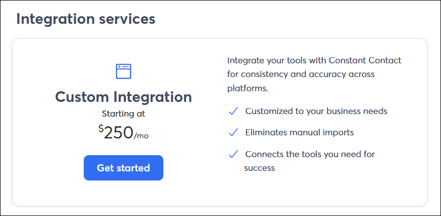 Custom Integration Service