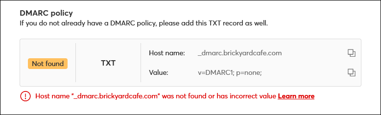 Troubleshooting DKIM self-authentication using CNAME, TXT, and DMARC