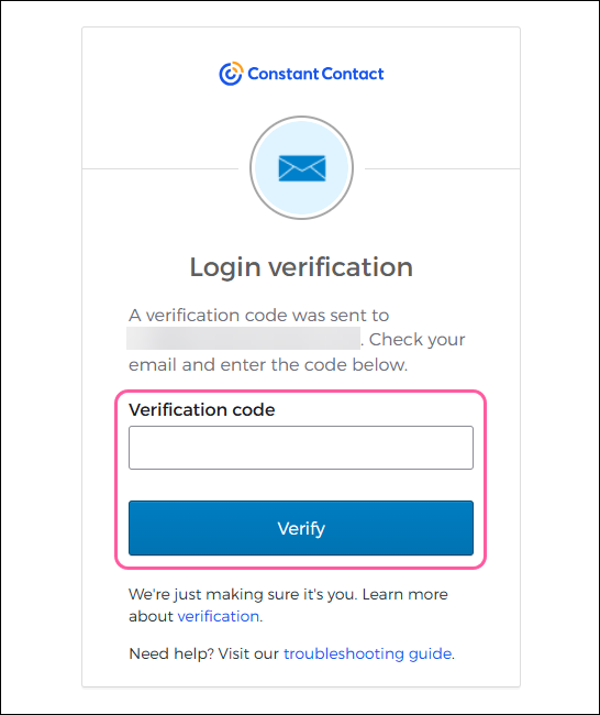 Login Verification screen with Verification code field and Verify button