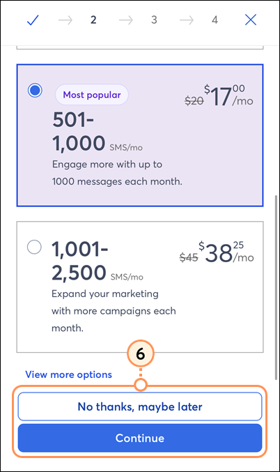 SMS Marketing add-on