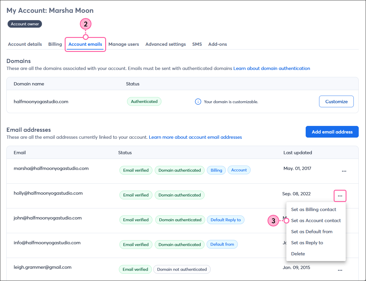 Constant Contact login username and password fields with Sign In button