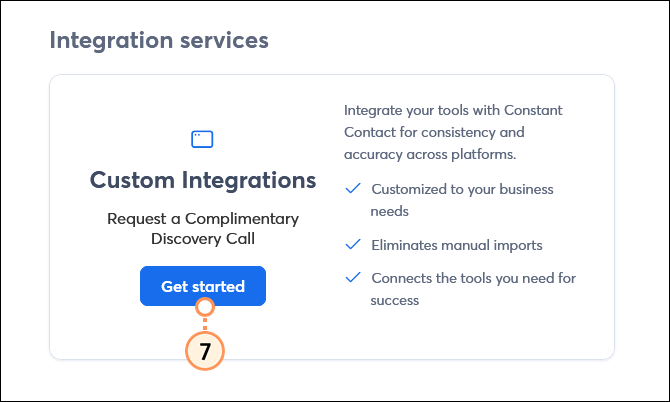 Integration service options