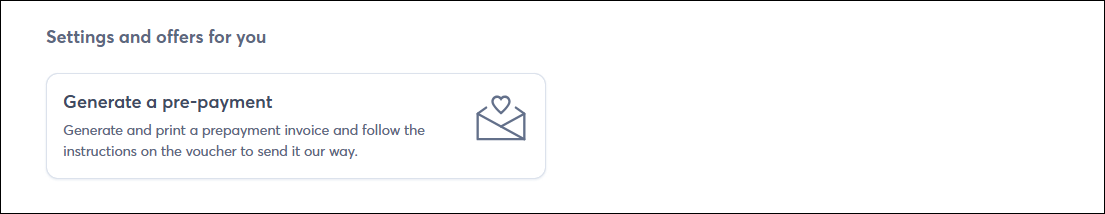 Billing tab ith Settings and Offers for You section