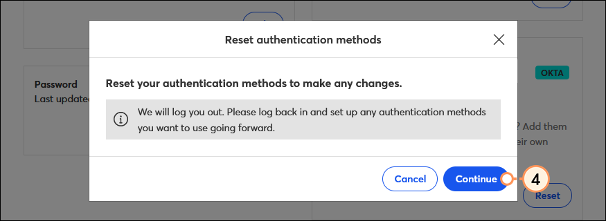 Reset Your Factors For Multi-Factor Authentication