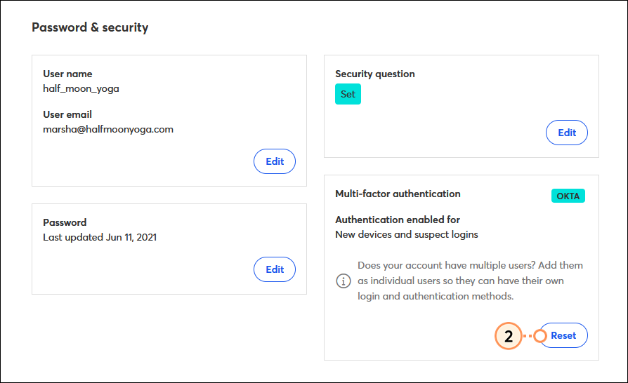 Reset Your Factors For Multi-Factor Authentication