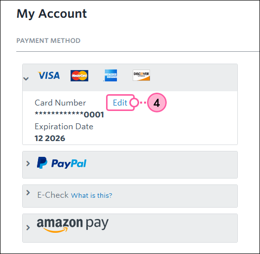 Change or update your payment method - Your Payment Method Is Invalid. Please Update Your Billing Settings.