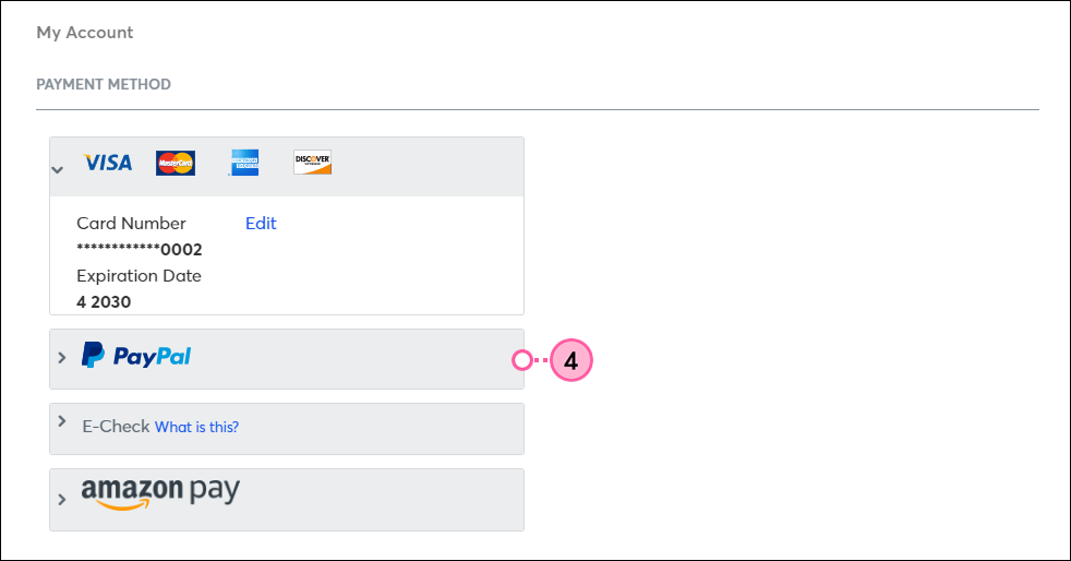 Payment options with Paypal