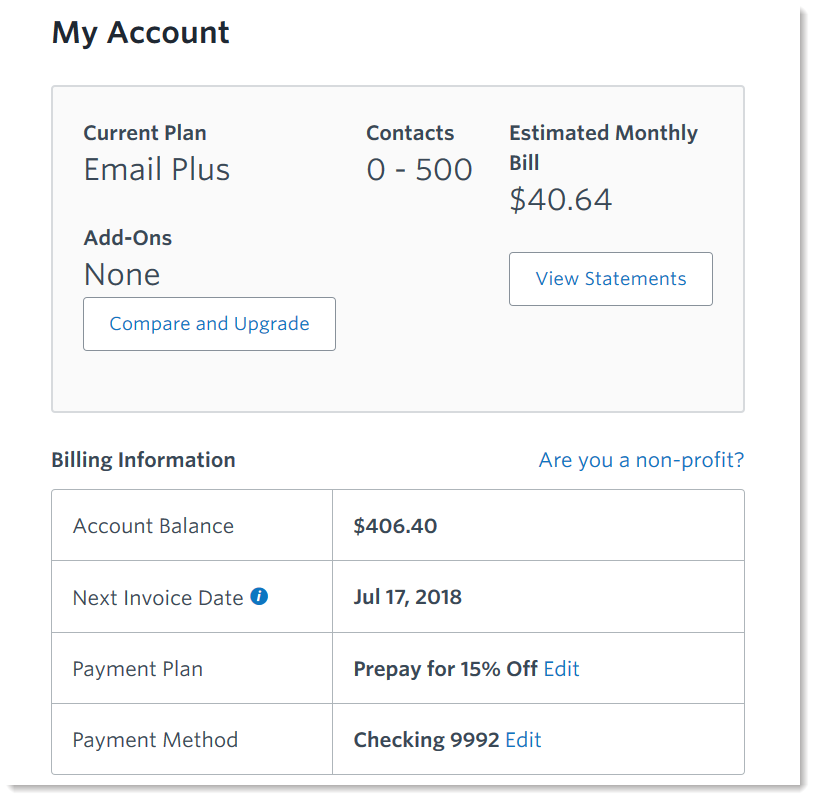 View Your Billing Information Activity And Statements