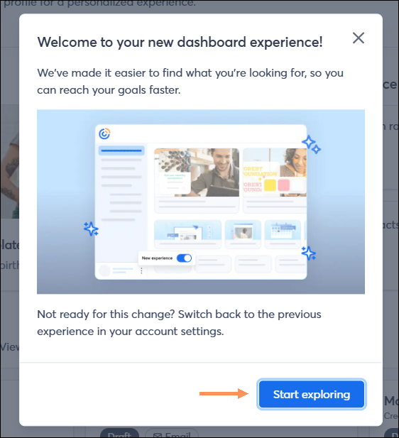 Explore your new dashboard