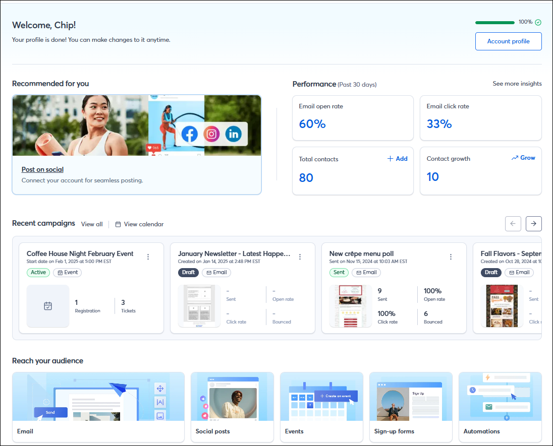 Account Dashboard
