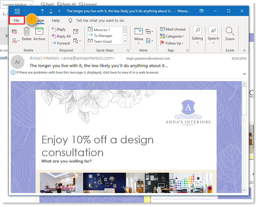 Outlook Email File