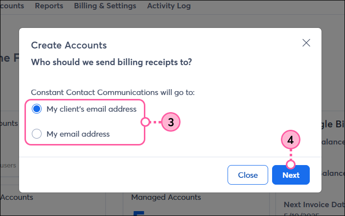 Select email