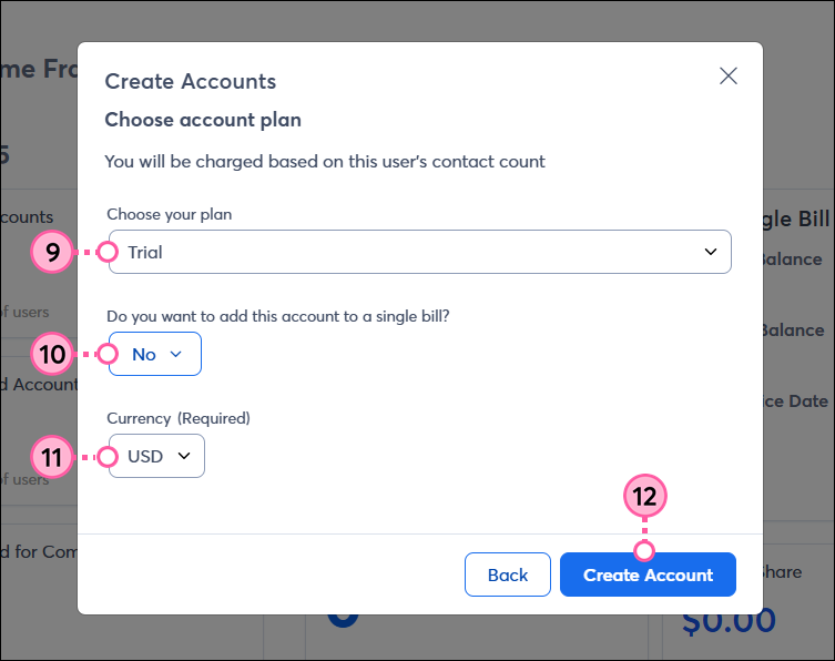 Choose plan