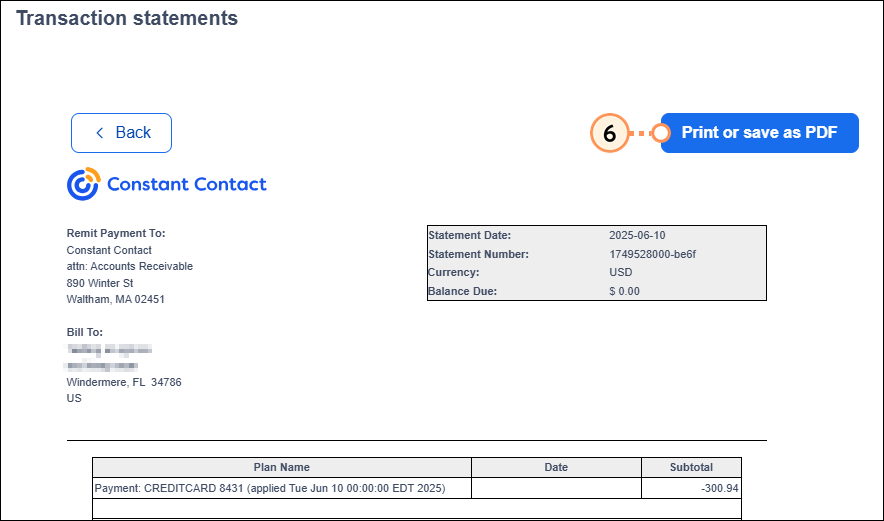 Print or Save statement