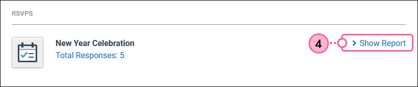 Email Details page, Show Results link