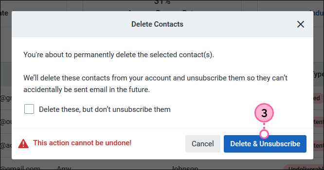 Delete Confirmation