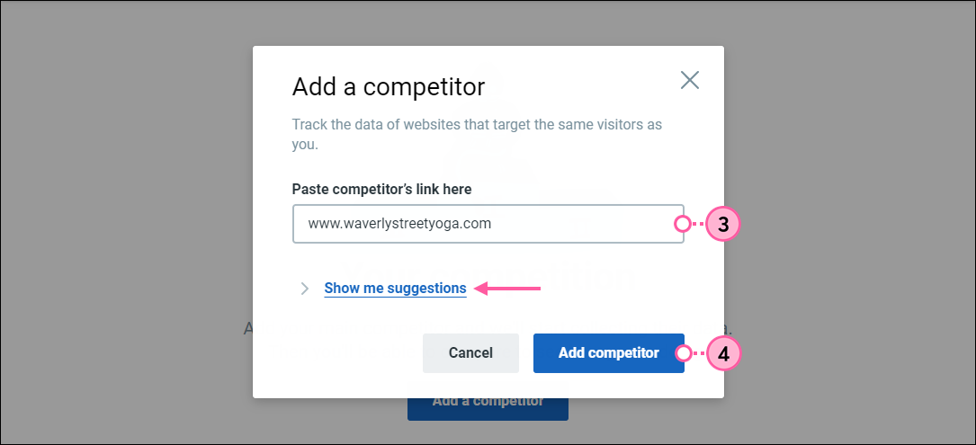 Search for a competitor