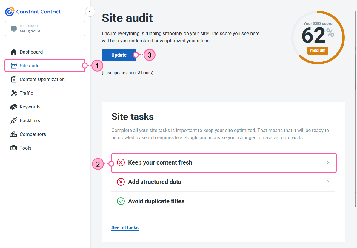 Site Tasks