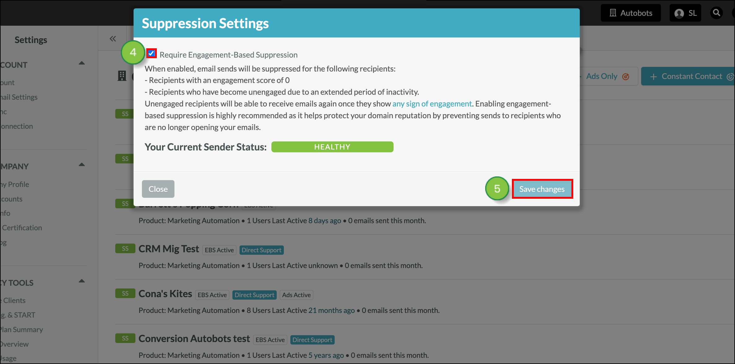 Click Save Changes