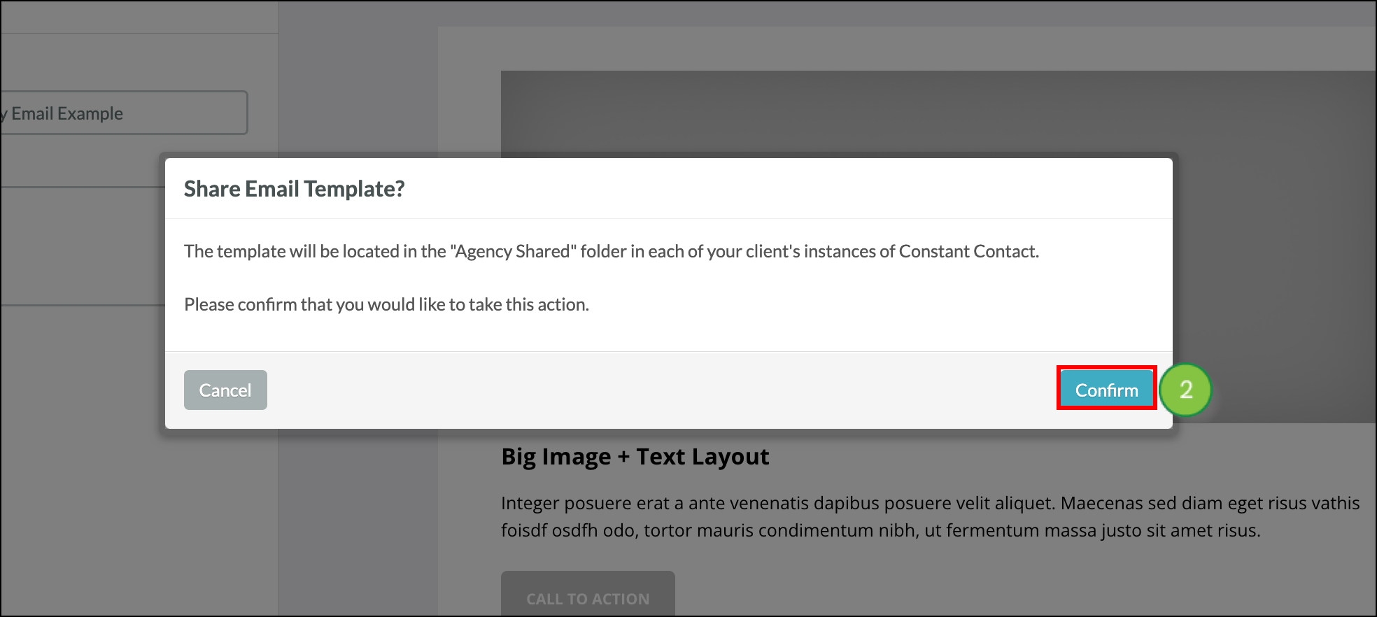 Click the Confirm button