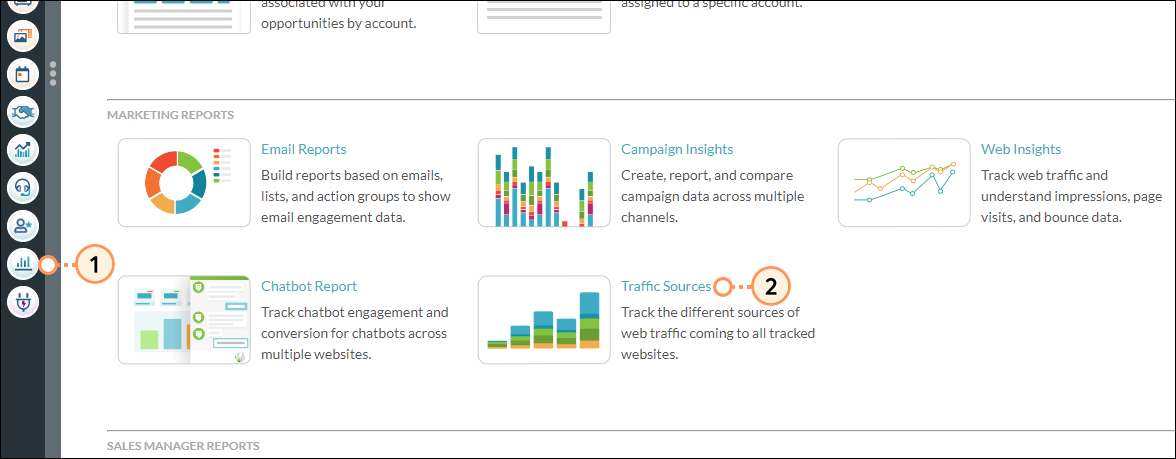 Access Traffic Sources Report