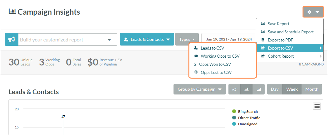 Export to CSV