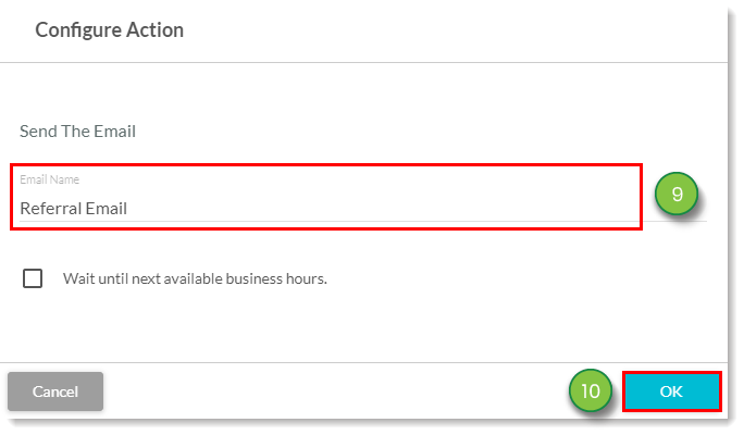 Select the email