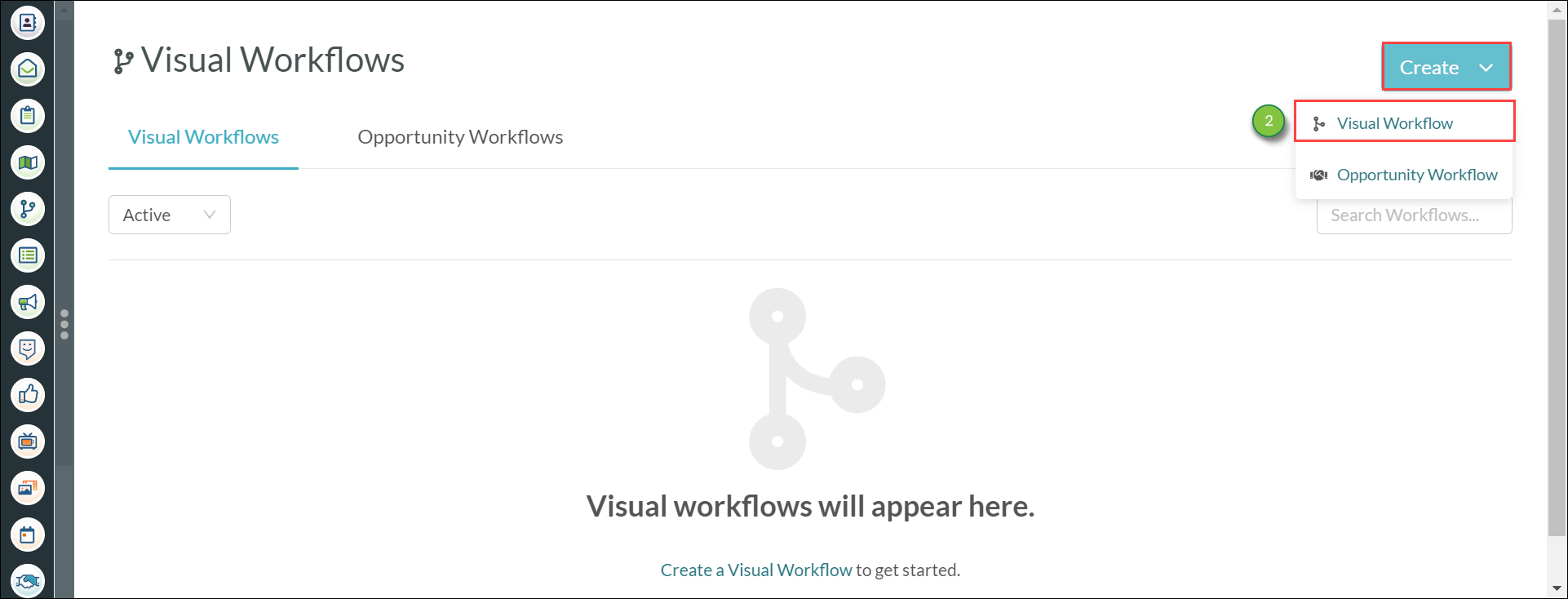 Create a new visual workflow