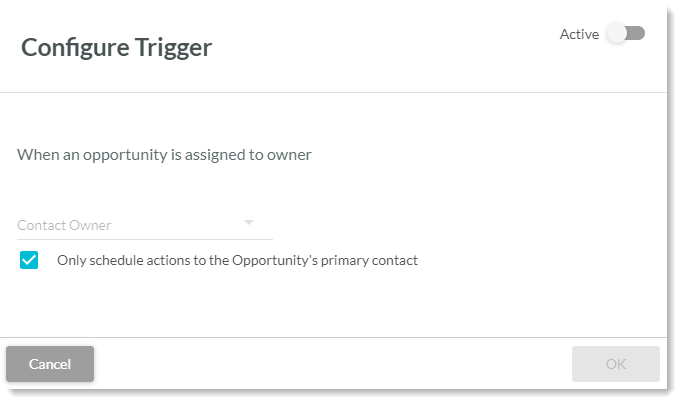 Opportunity is assigned to owner
