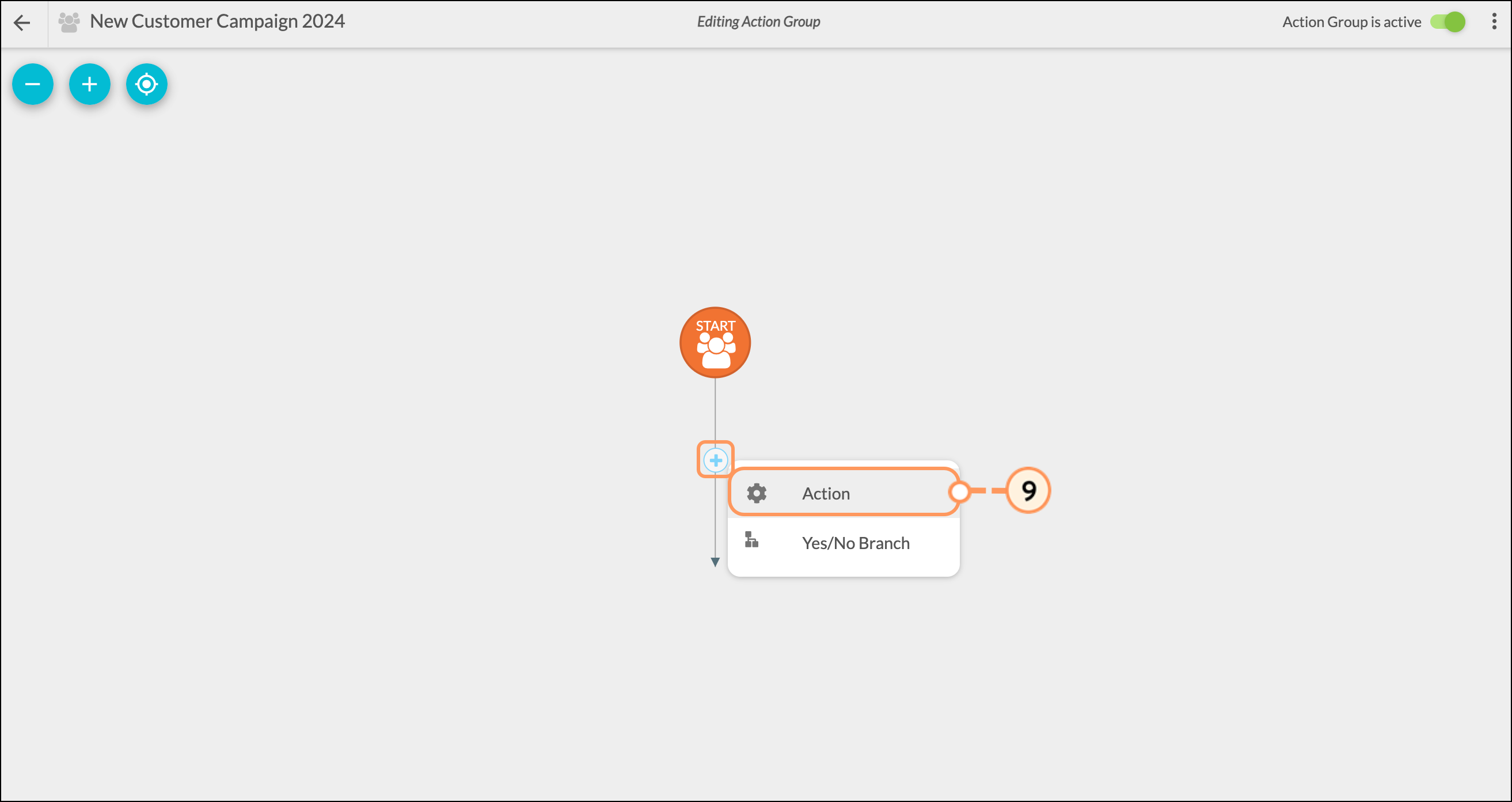 Select Add > Action