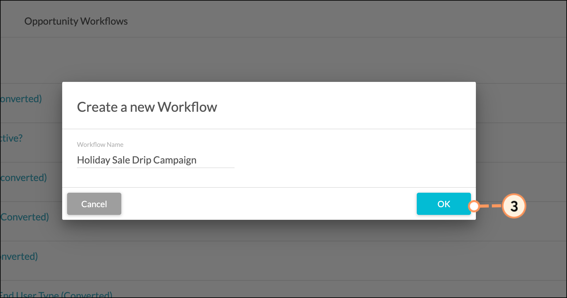 Blue OK button